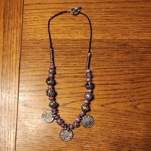‼️50%_5+Bundles‼️ Purple and Silver Beaded Necklace